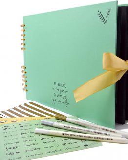 Scrapbook Kit - 80 Pages Photo Album - Scrapbooking Picture Album - Craft Paper DIY Memory Book